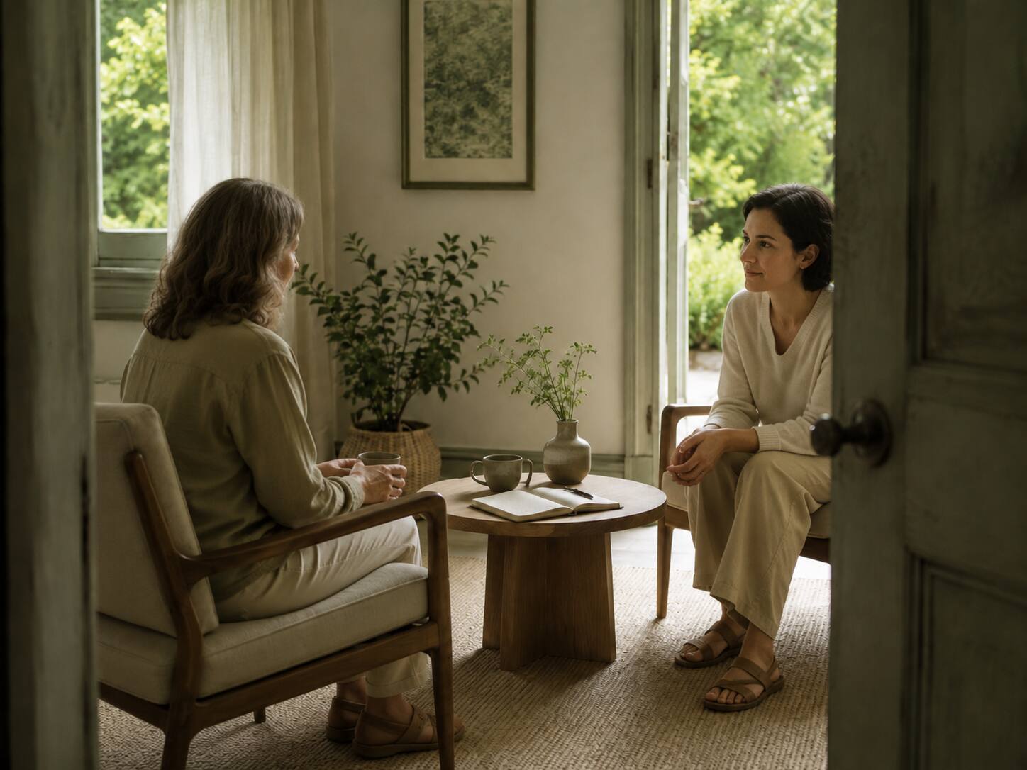 A quiet room with soft natural light